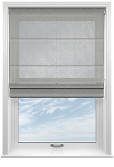 Kalahari Voile, Cool Grey - Motorised Roman Blind